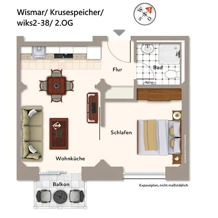 아파트 Krusespeicher Krusespeicher 2-38 *