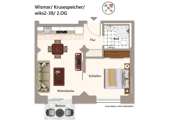 公寓 Krusespeicher Krusespeicher 2-38 *